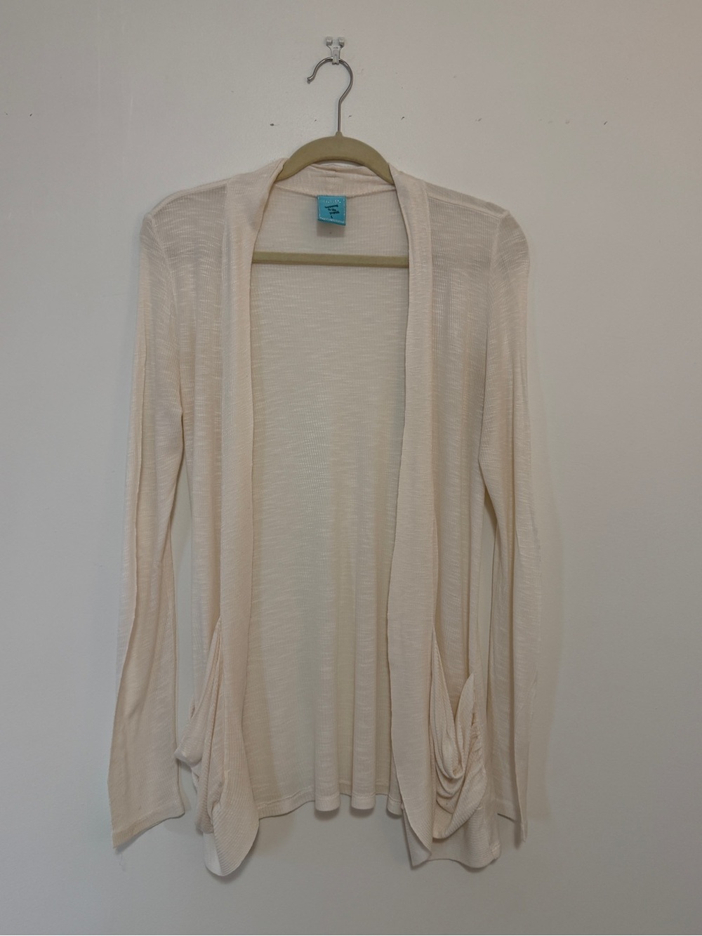 H.I.P. Happening in the Present Cream Lightweight Cardigan with Pockets